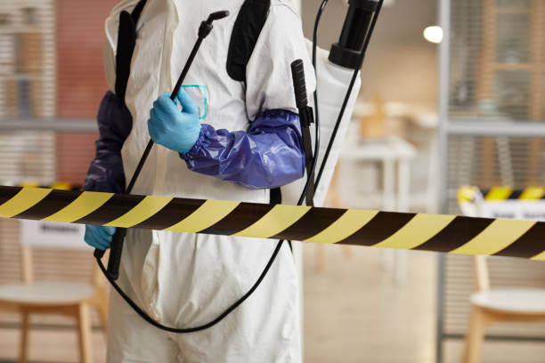 Professional Sewage Cleanup technician working in Princeton, IN